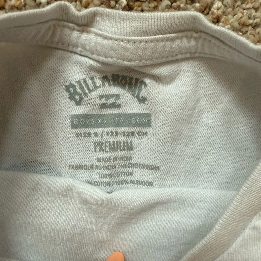 Billabong Kids Cream T-Shirt with Colorful Logo - Picture 2 of 3